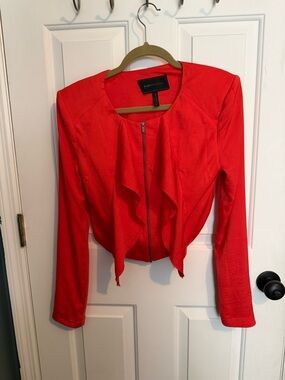 BCBGMaxAzria Coral Cropped Blazer